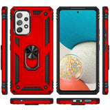 Härte getestete, stoßdämpfende Handyhülle für Samsung Galaxy A53 5G in Rot