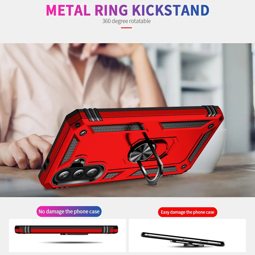 Härte getestete, stoßdämpfende Handyhülle für Samsung Galaxy A56 5G in Rot