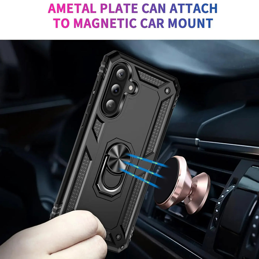 Härte getestete, stoßdämpfende Handyhülle für Samsung Galaxy A56 5G in Schwarz