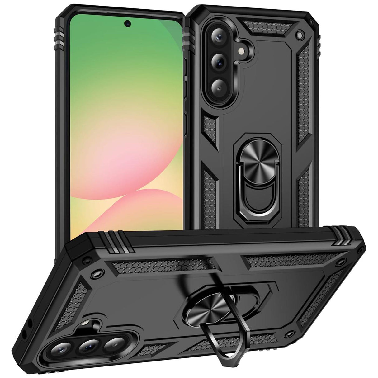 Samsung Galaxy A57 5G - Military Hülle mit Ringhalter