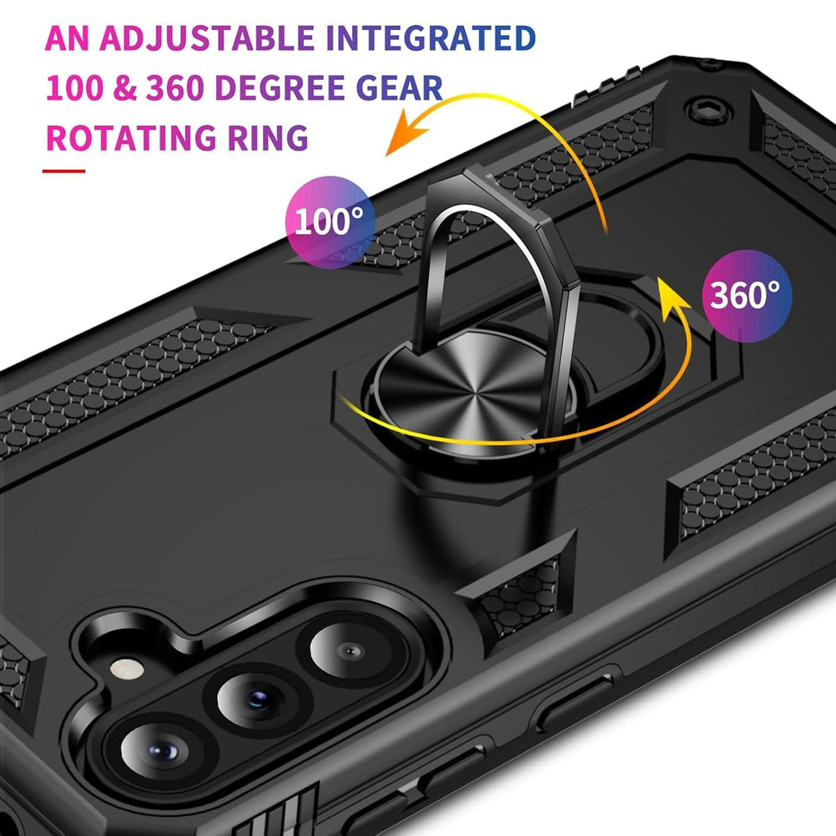Samsung Galaxy A57 5G - Military Hülle mit Ringhalter