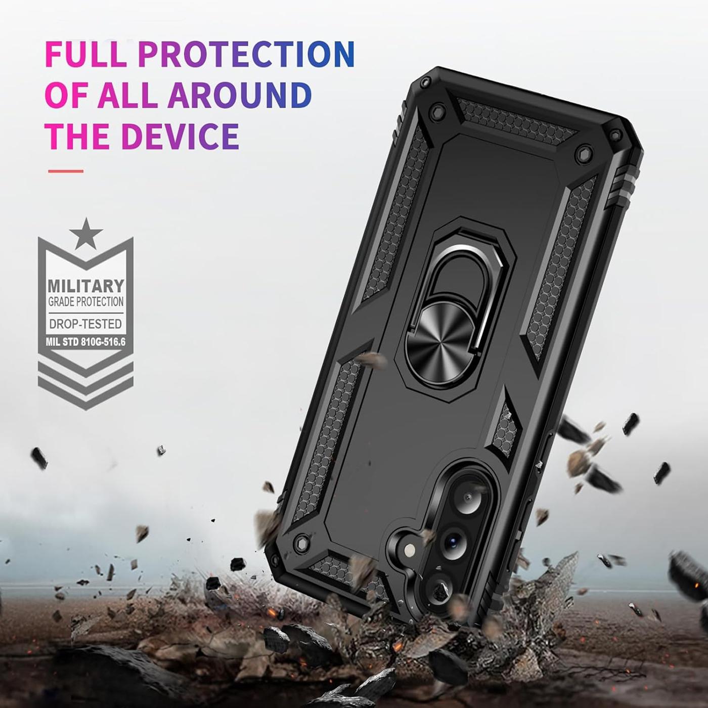 Samsung Galaxy A57 5G - Military Hülle mit Ringhalter