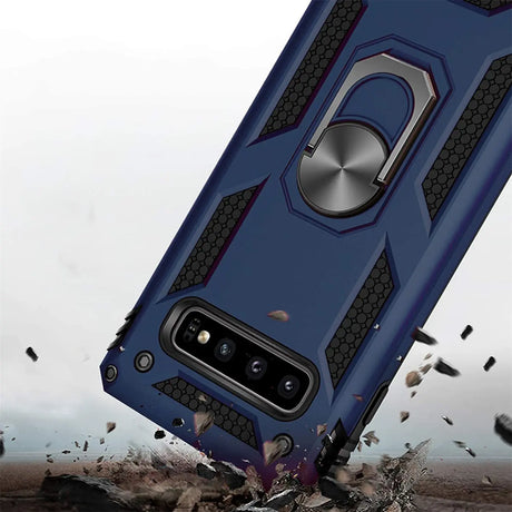 Härte getestete, stoßdämpfende Handyhülle für Samsung Galaxy S10 in Blau