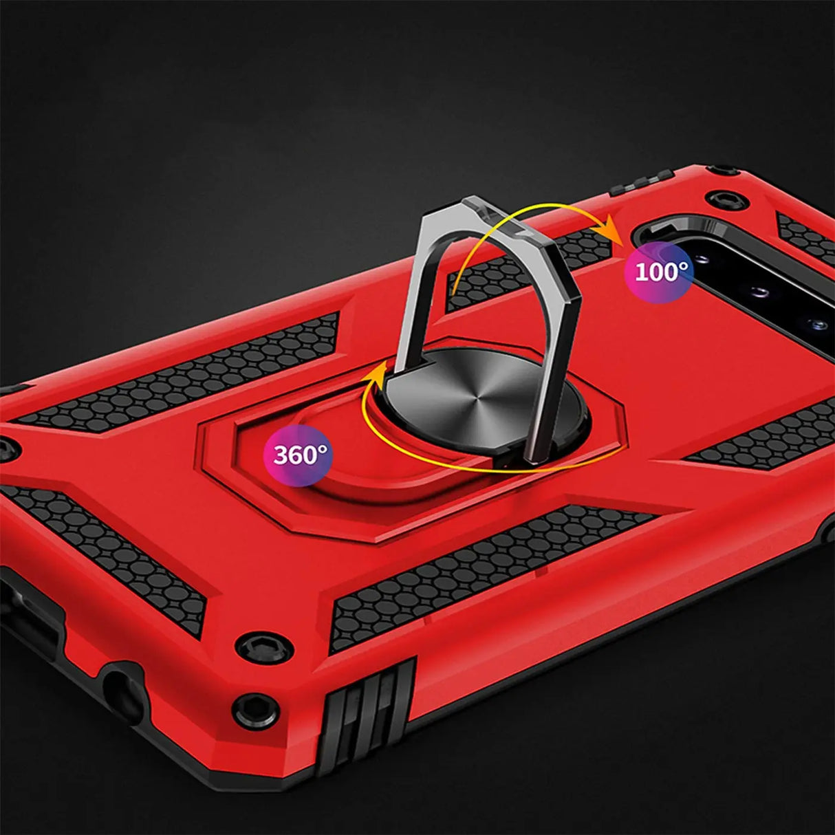 Härte getestete, stoßdämpfende Handyhülle für Samsung Galaxy S10 Plus in Rot