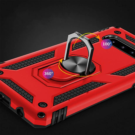 Härte getestete, stoßdämpfende Handyhülle für Samsung Galaxy S10 Plus in Rot