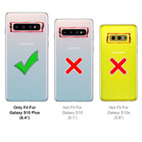 Härte getestete, stoßdämpfende Handyhülle für Samsung Galaxy S10 Plus in Schwarz