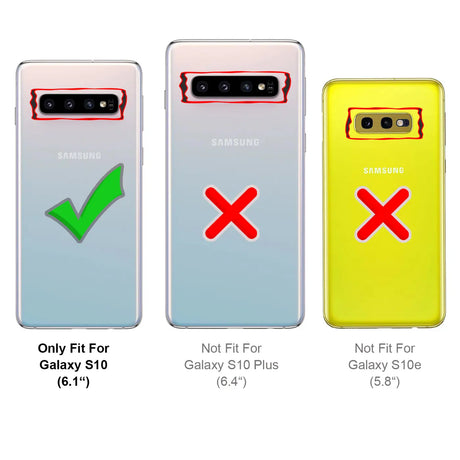 Härte getestete, stoßdämpfende Handyhülle für Samsung Galaxy S10 in Rot