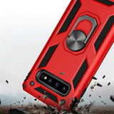 Härte getestete, stoßdämpfende Handyhülle für Samsung Galaxy S10 in Rot