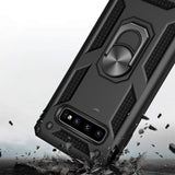 Härte getestete, stoßdämpfende Handyhülle für Samsung Galaxy S10 in Schwarz