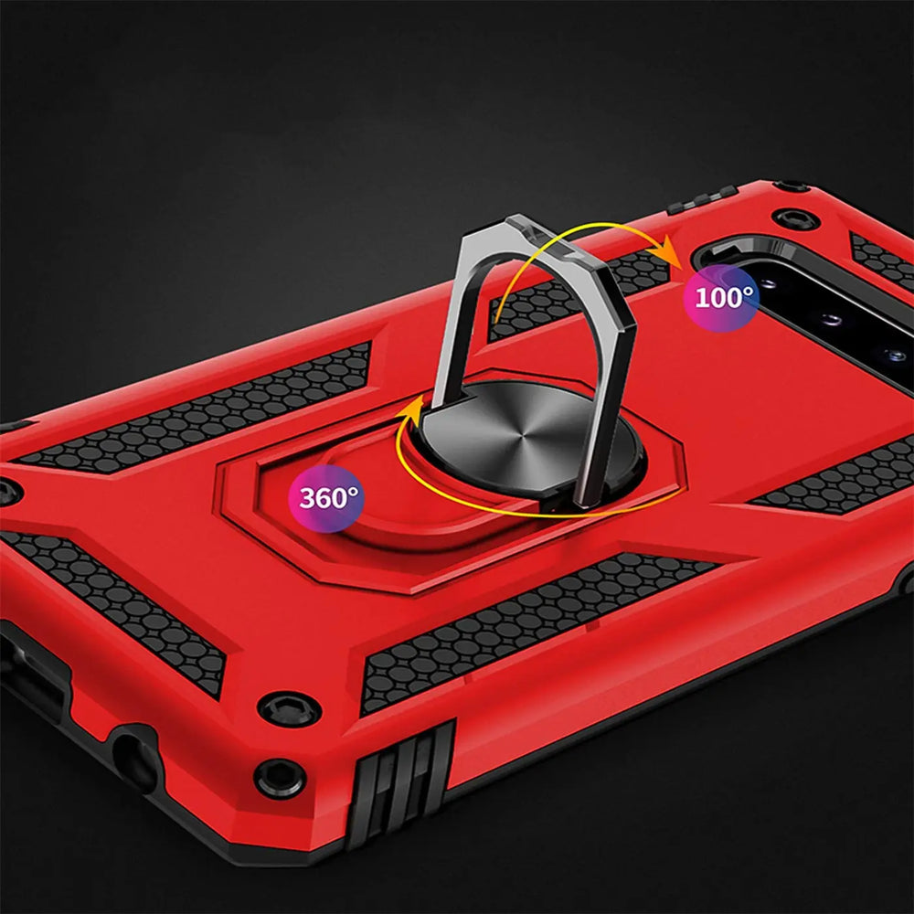 Härte getestete, stoßdämpfende Handyhülle für Samsung Galaxy S10e in Rot