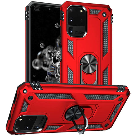 Härte getestete, stoßdämpfende Handyhülle für Samsung Galaxy S20 Ultra in Rot
