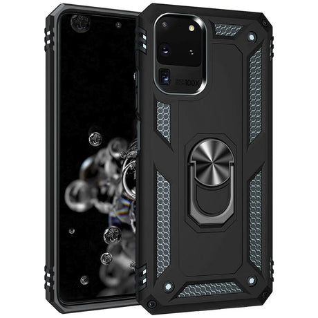 Härte getestete, stoßdämpfende Handyhülle für Samsung Galaxy S20 Ultra in Schwarz