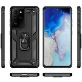 Härte getestete, stoßdämpfende Handyhülle für Samsung Galaxy S21 Ultra in Schwarz