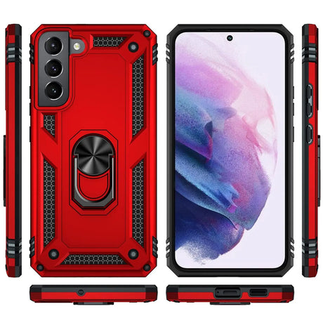 Härte getestete, stoßdämpfende Handyhülle für Samsung Galaxy S22 in Rot