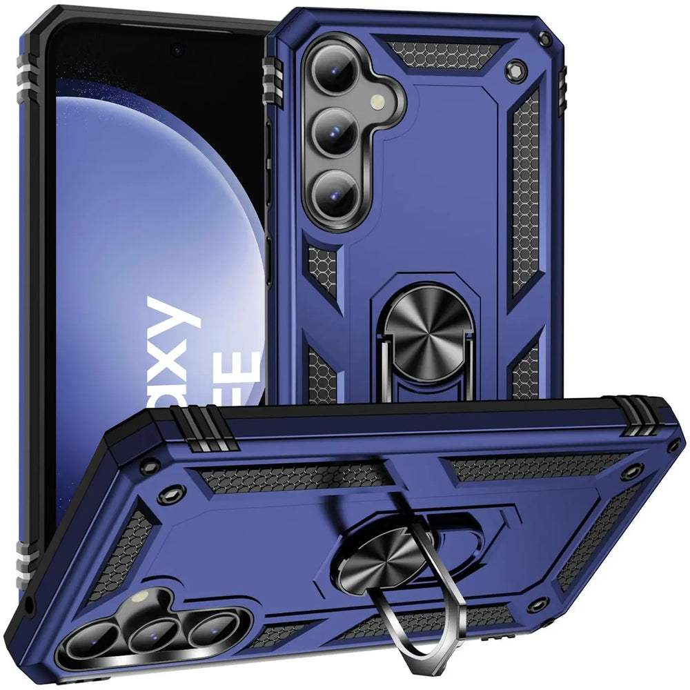 Härte getestete, stoßdämpfende Handyhülle für Samsung Galaxy S23 FE in Blau