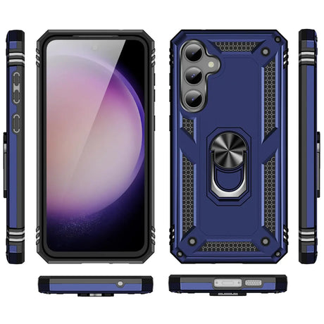 Härte getestete, stoßdämpfende Handyhülle für Samsung Galaxy S23 FE in Blau