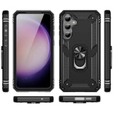 Härte getestete, stoßdämpfende Handyhülle für Samsung Galaxy S23 FE in Schwarz