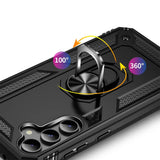 Härte getestete, stoßdämpfende Handyhülle für Samsung Galaxy S23 FE in Schwarz