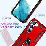 Härte getestete, stoßdämpfende Handyhülle für Samsung Galaxy S23 Plus in Rot