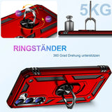 Härte getestete, stoßdämpfende Handyhülle für Samsung Galaxy S23 in Rot