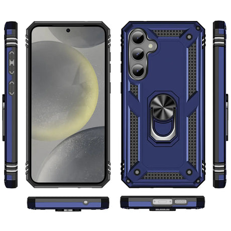 Härte getestete, stoßdämpfende Handyhülle für Samsung Galaxy S24 FE in Blau