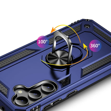 Härte getestete, stoßdämpfende Handyhülle für Samsung Galaxy S24 FE in Blau