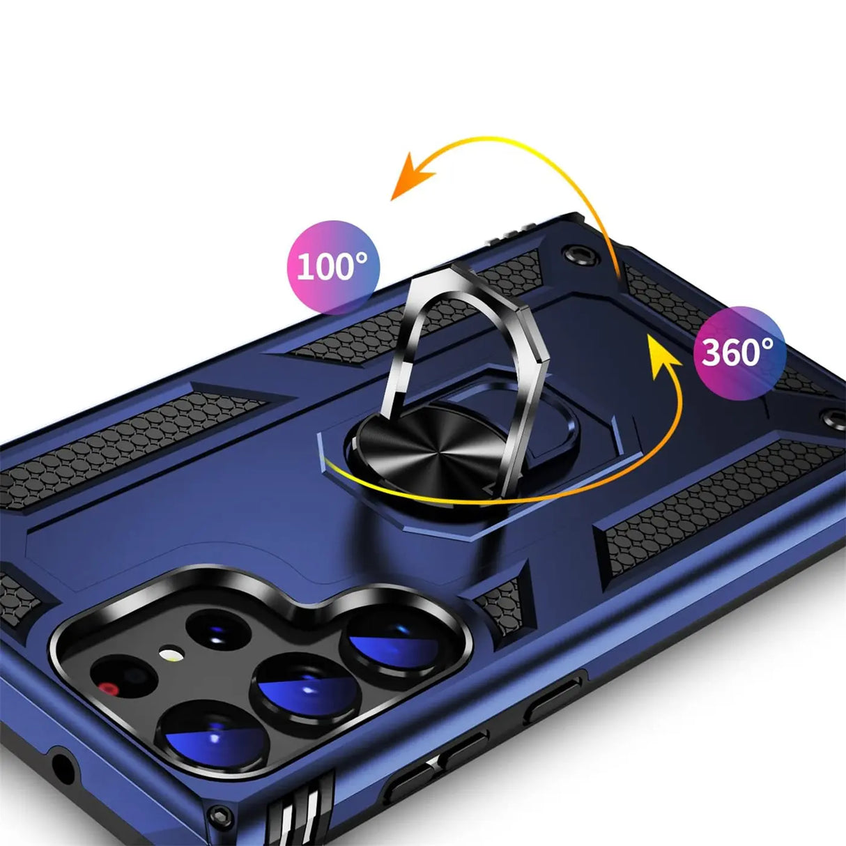 Härte getestete, stoßdämpfende Handyhülle für Samsung Galaxy S24 Ultra in Blau