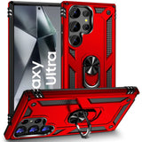 Härte getestete, stoßdämpfende Handyhülle für Samsung Galaxy S24 Ultra in Rot