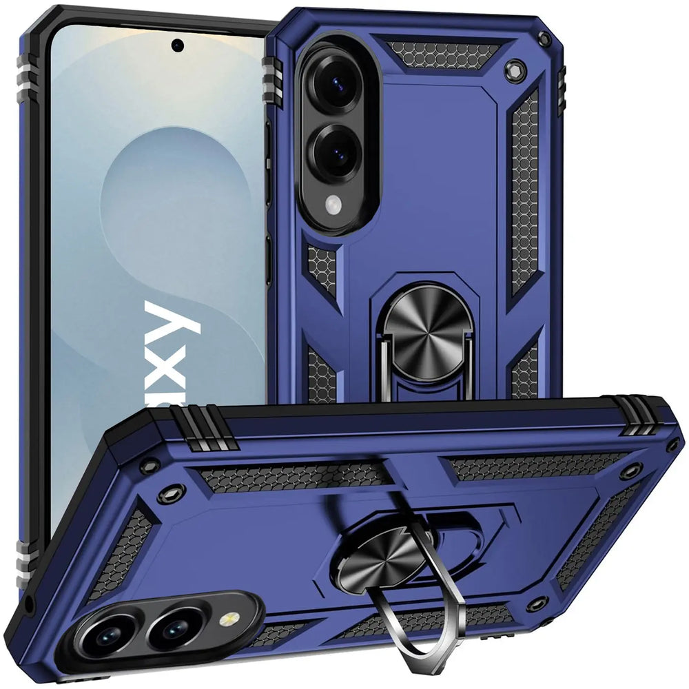 Härte getestete, stoßdämpfende Handyhülle für Samsung Galaxy S25 Edge in Blau