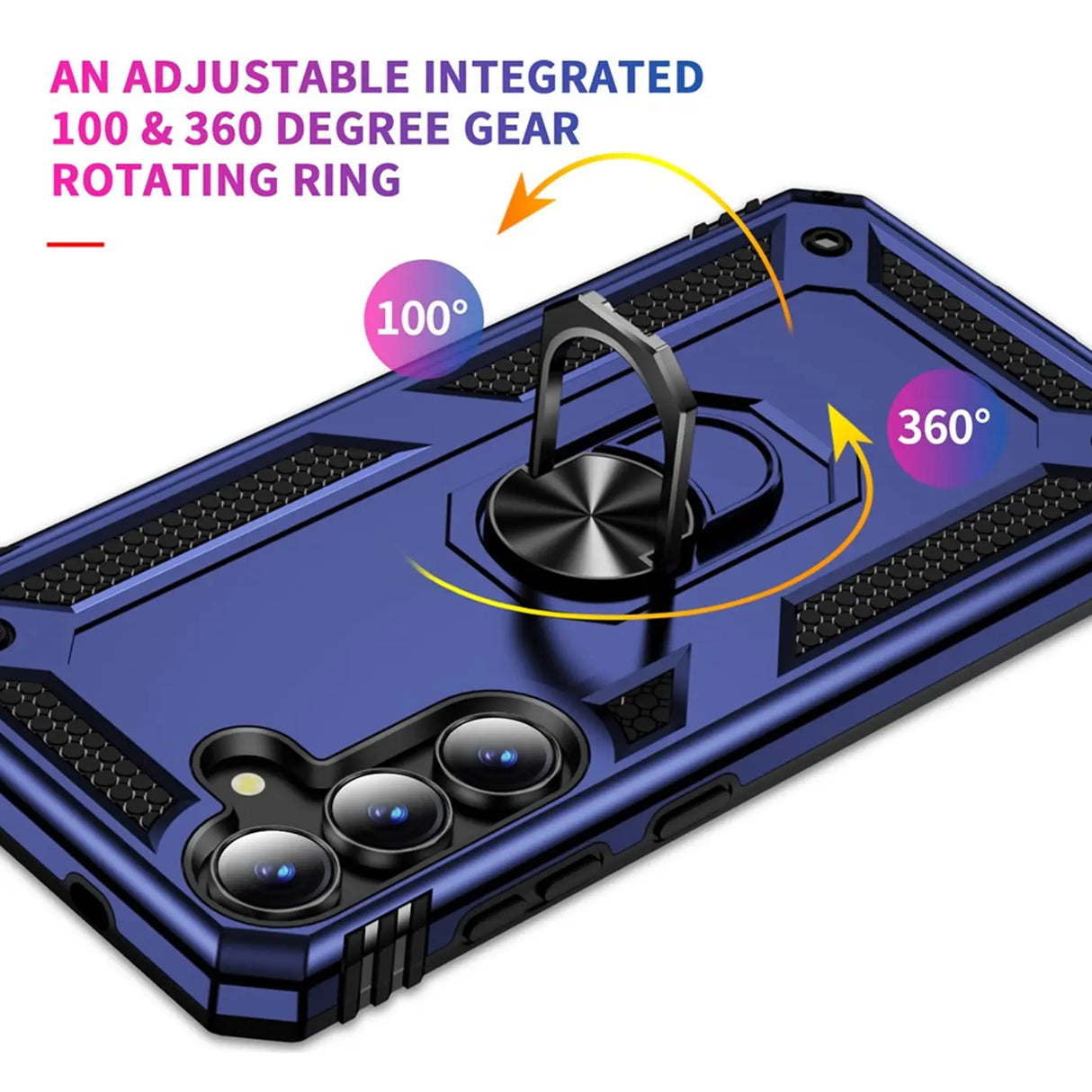 Härte getestete, stoßdämpfende Handyhülle für Samsung Galaxy S25 FE in Blau
