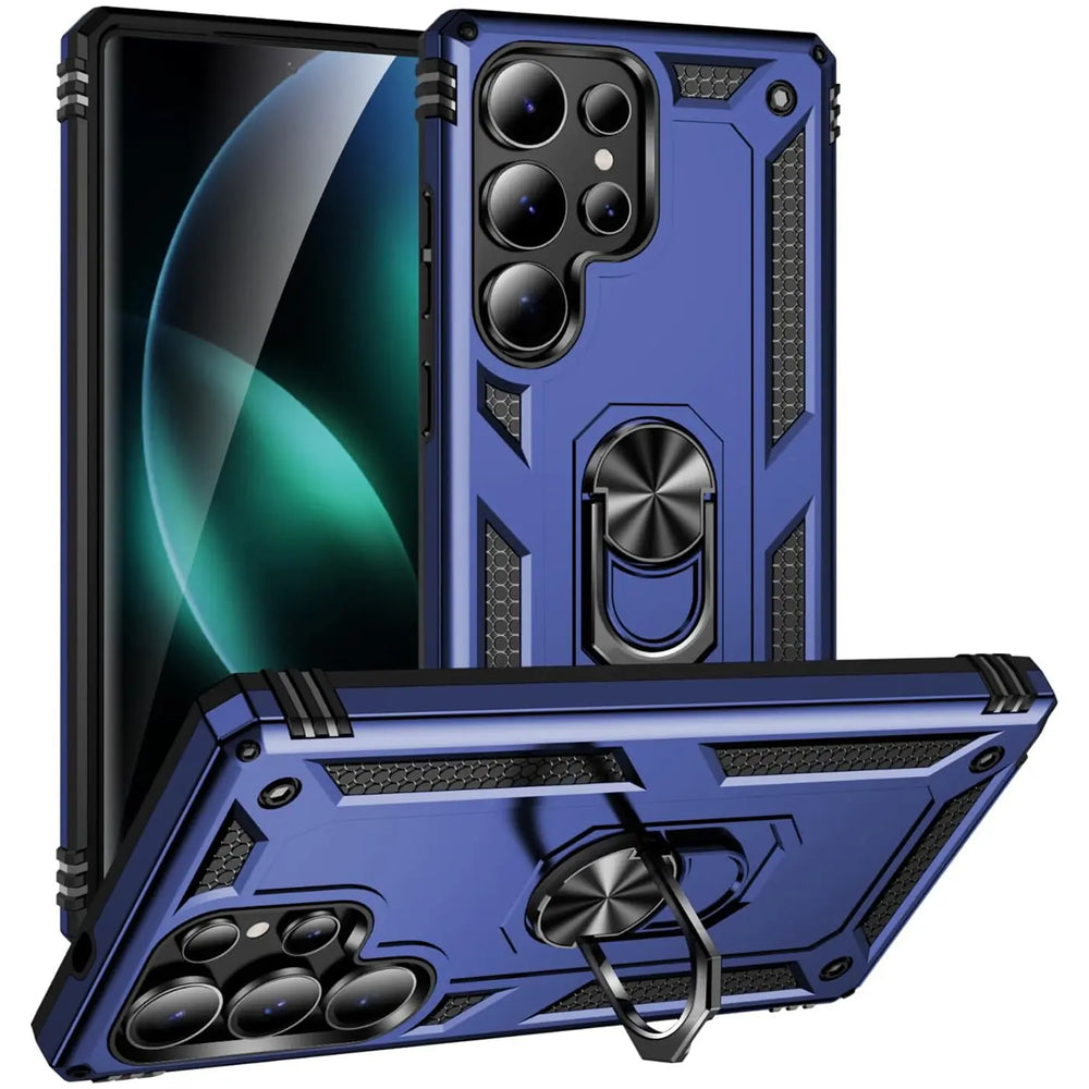 Härte getestete, stoßdämpfende Handyhülle für Samsung Galaxy S25 Ultra in Blau