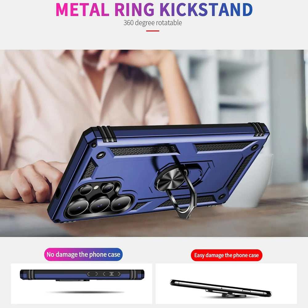 Härte getestete, stoßdämpfende Handyhülle für Samsung Galaxy S25 Ultra in Blau