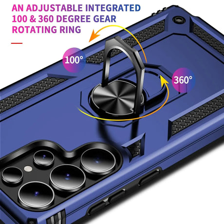 Härte getestete, stoßdämpfende Handyhülle für Samsung Galaxy S25 Ultra in Blau