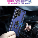 Härte getestete, stoßdämpfende Handyhülle für Samsung Galaxy S25 Ultra in Blau