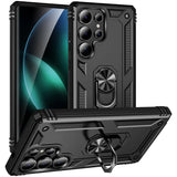 Härte getestete, stoßdämpfende Handyhülle für Samsung Galaxy S25 Ultra in Schwarz