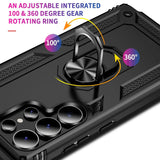 Härte getestete, stoßdämpfende Handyhülle für Samsung Galaxy S25 Ultra in Schwarz