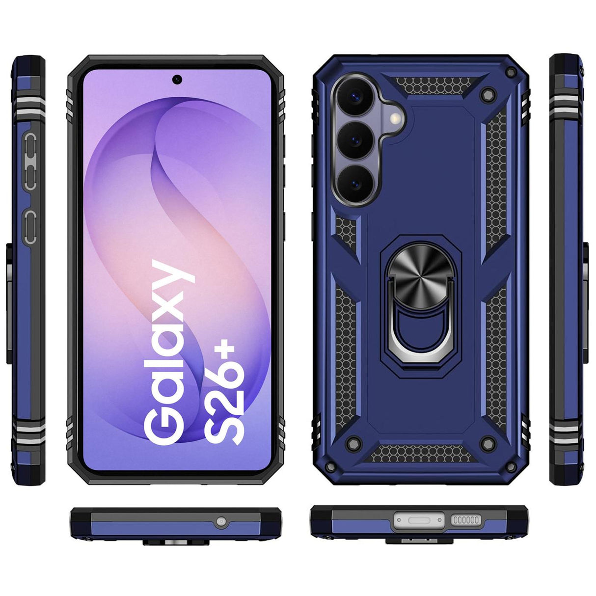 Samsung Galaxy S26 Plus - Military Hülle mit Ringhalter