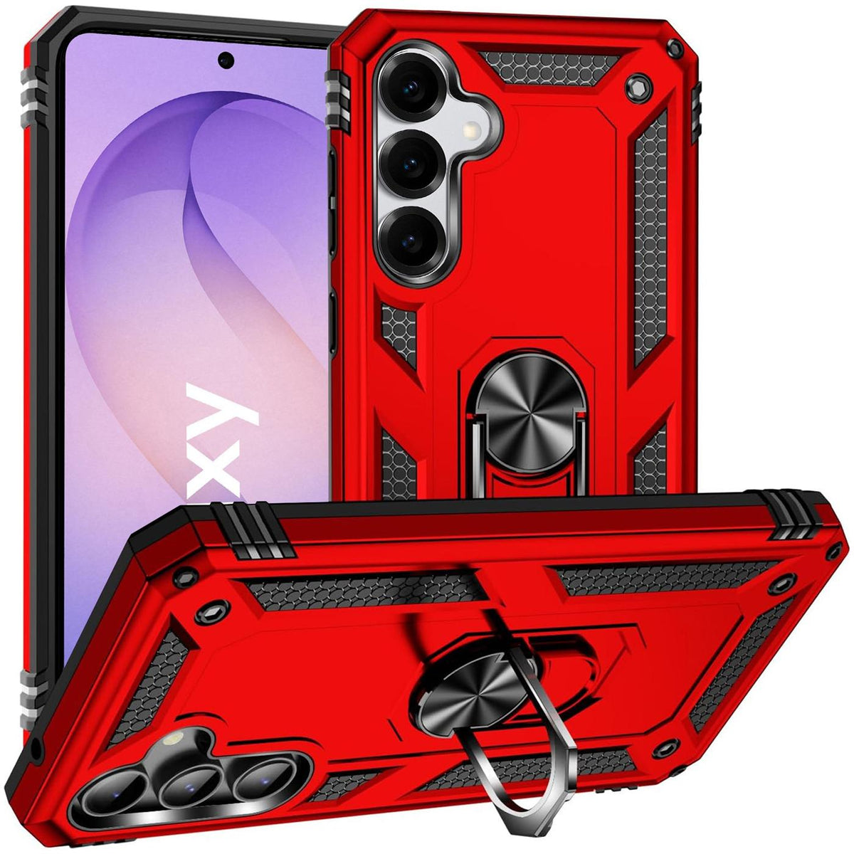 Samsung Galaxy S26 Plus - Military Hülle mit Ringhalter