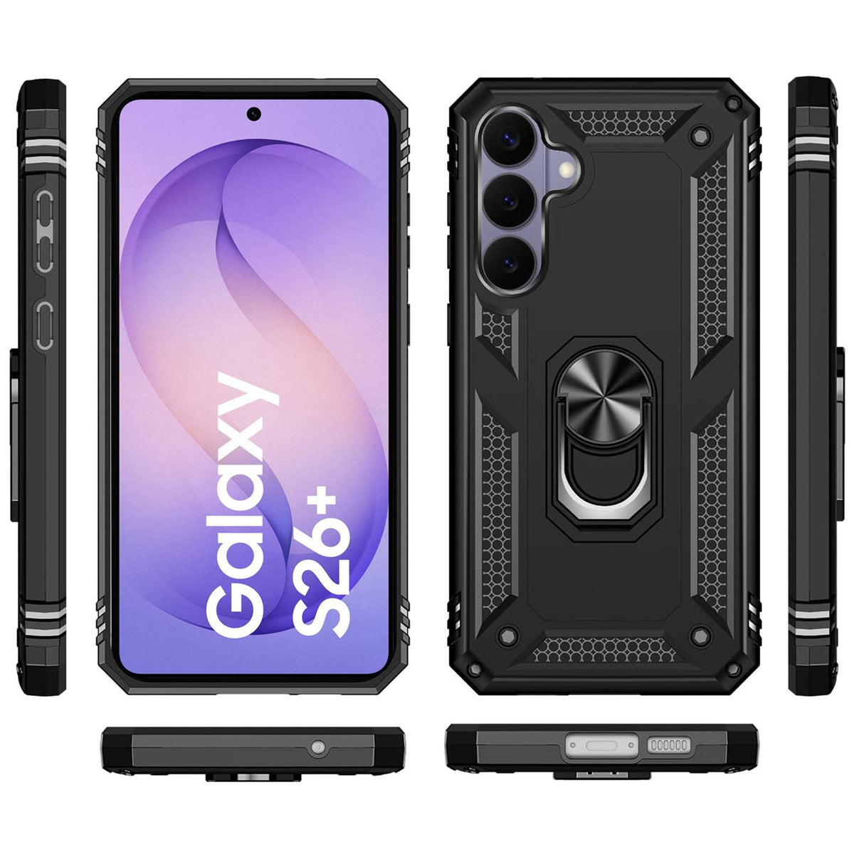 Samsung Galaxy S26 Plus - Military Hülle mit Ringhalter