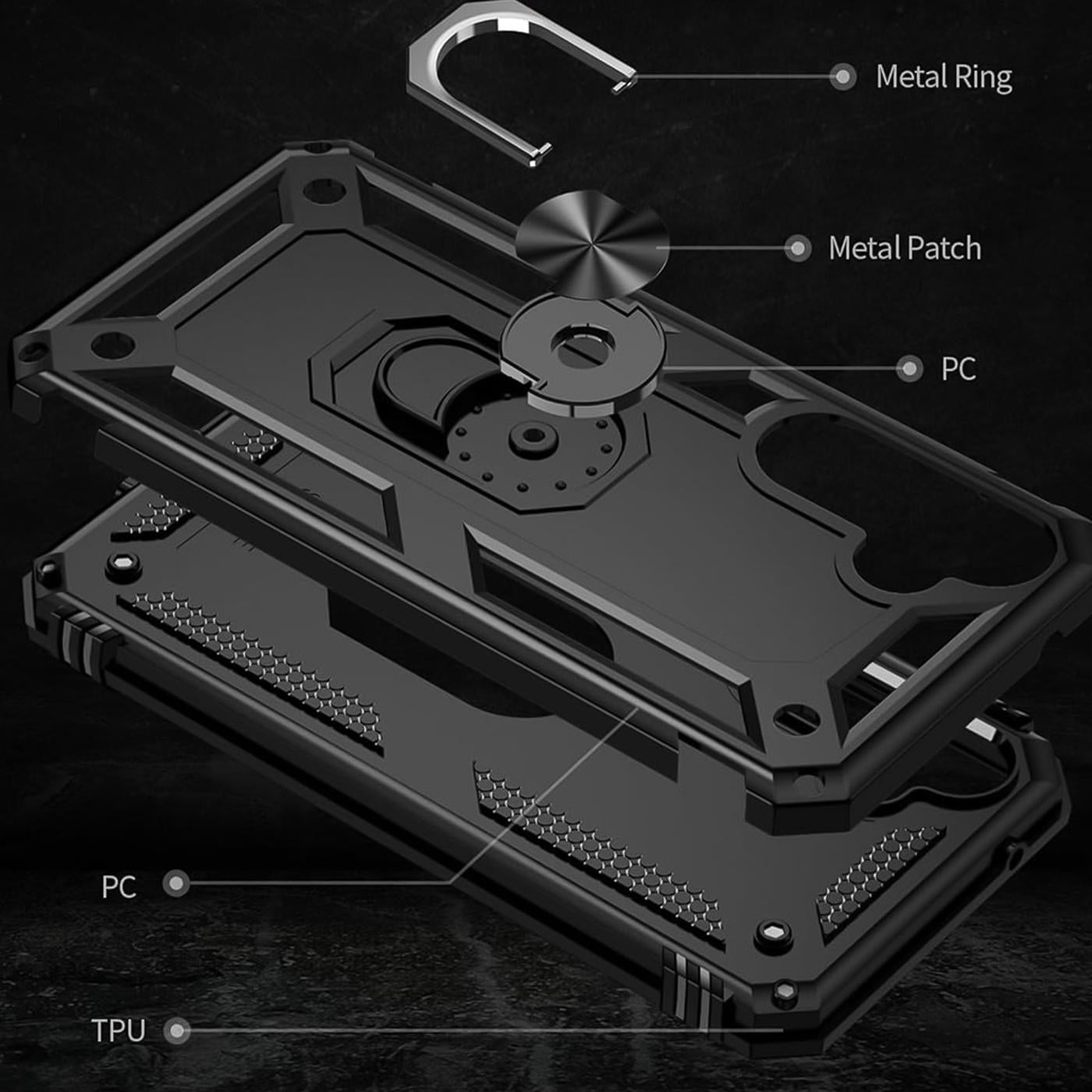 Samsung Galaxy S26 Plus - Military Hülle mit Ringhalter