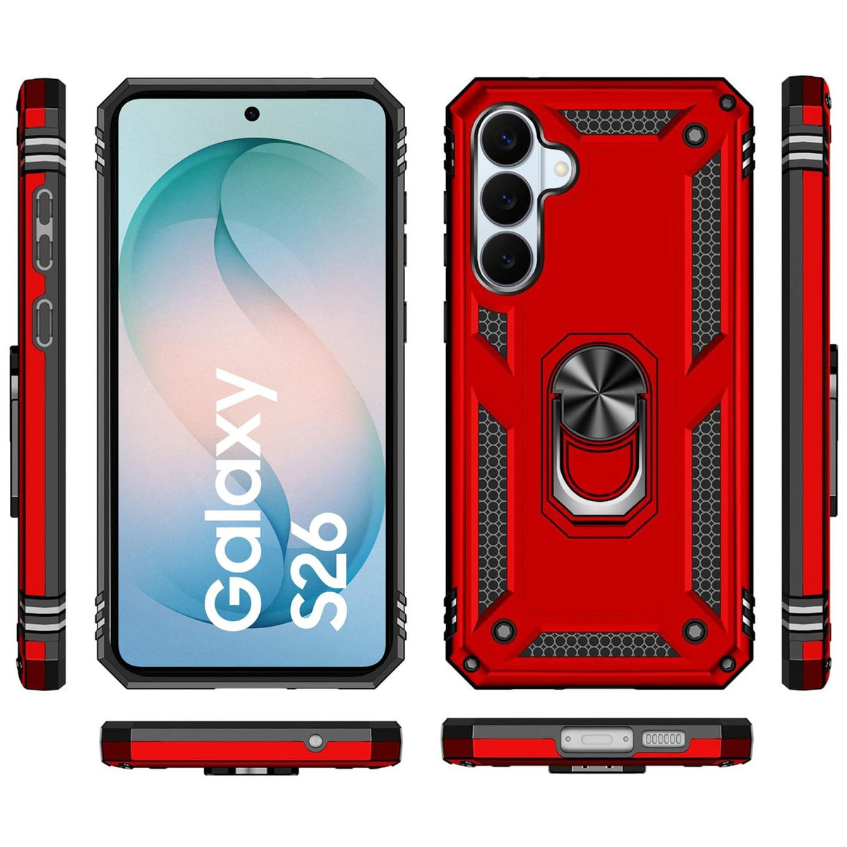 Samsung Galaxy S26 - Military Hülle mit Ringhalter