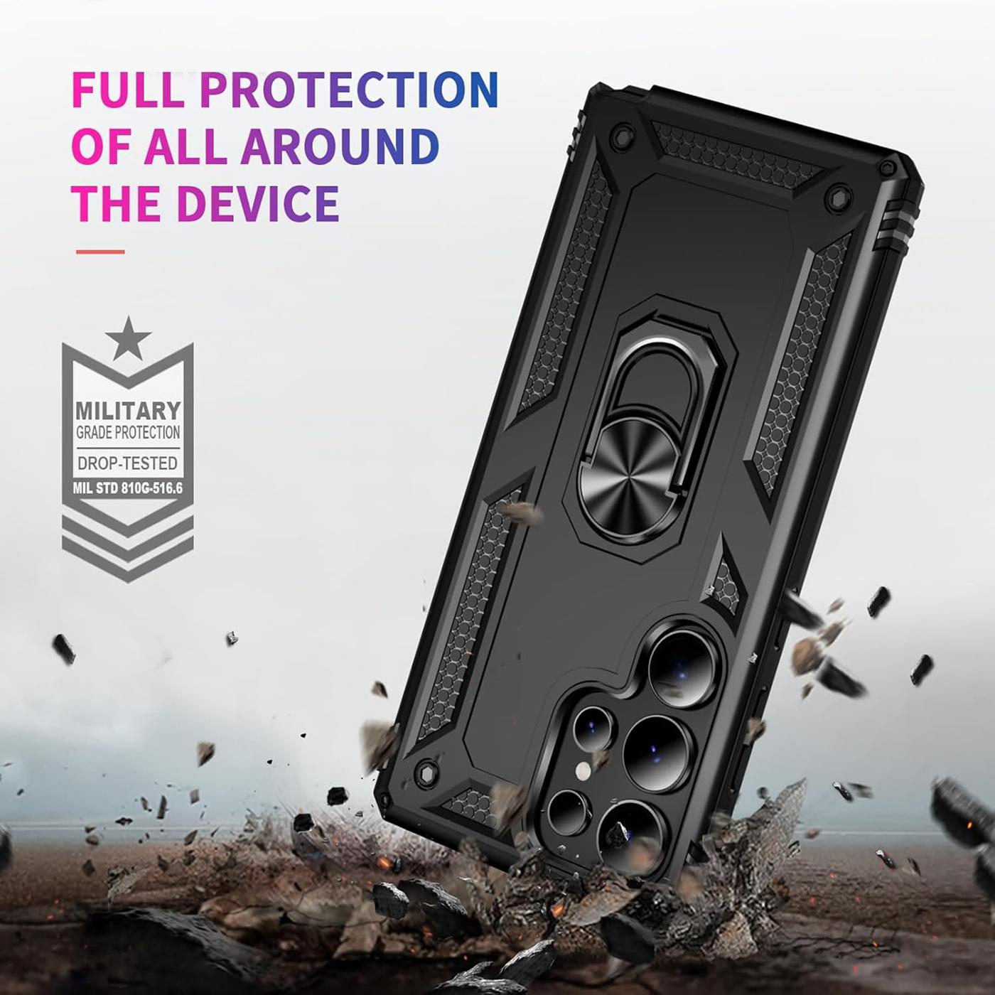 Samsung Galaxy S26 Ultra - Military Hülle mit Ringhalter