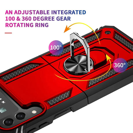 Härte getestete, stoßdämpfende Handyhülle für Samsung Galaxy Z Flip 3 in Rot