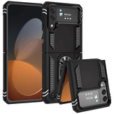 Härte getestete, stoßdämpfende Handyhülle für Samsung Galaxy Z Flip 3 in Schwarz