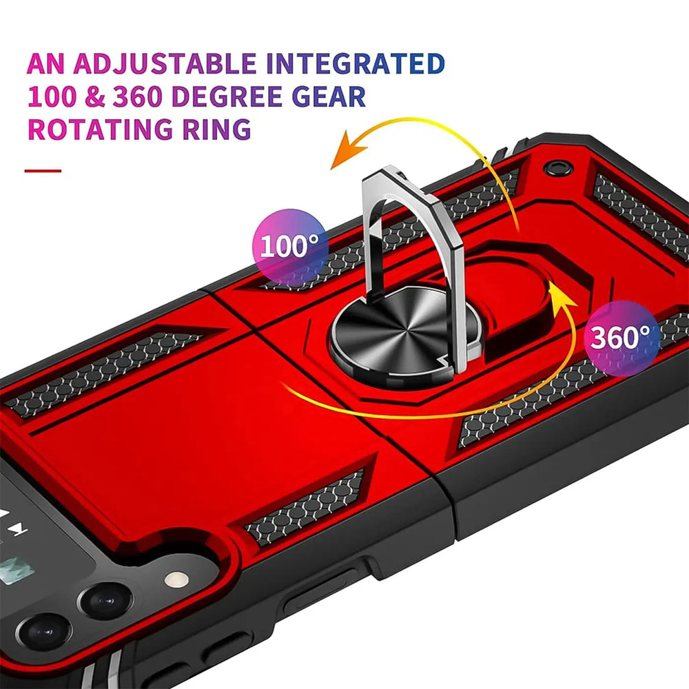 Härte getestete, stoßdämpfende Handyhülle für Samsung Galaxy Z Flip 4 in Rot