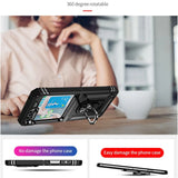 Härte getestete, stoßdämpfende Handyhülle für Samsung Galaxy Z FLIP 5 in Schwarz