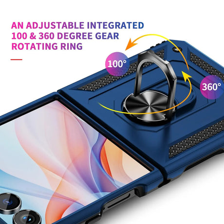 Härte getestete, stoßdämpfende Handyhülle für Samsung Galaxy Z FLIP 7 in Blau