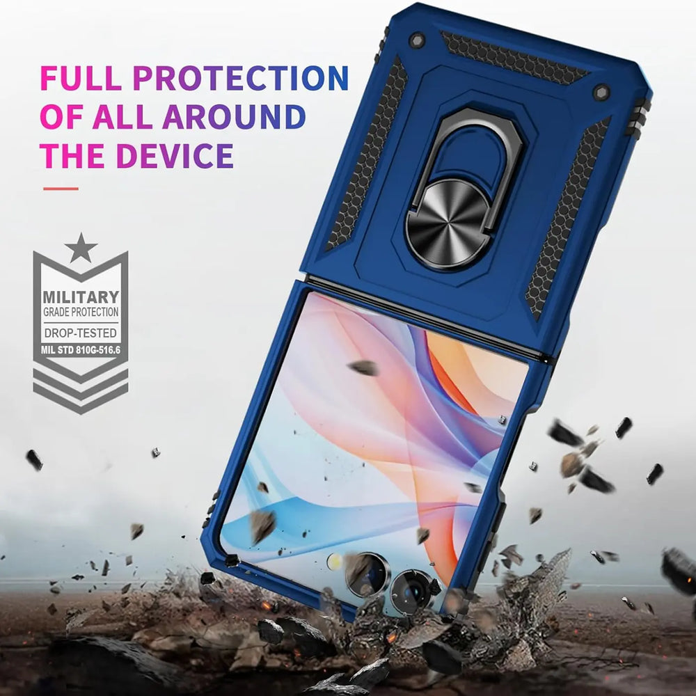 Härte getestete, stoßdämpfende Handyhülle für Samsung Galaxy Z FLIP 7 in Blau