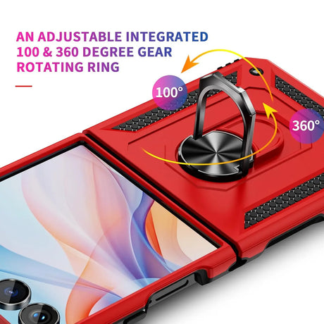 Härte getestete, stoßdämpfende Handyhülle für Samsung Galaxy Z FLIP 7 in Rot