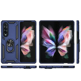 Härte getestete, stoßdämpfende Handyhülle für Samsung Galaxy Z FOLD 3 in Blau